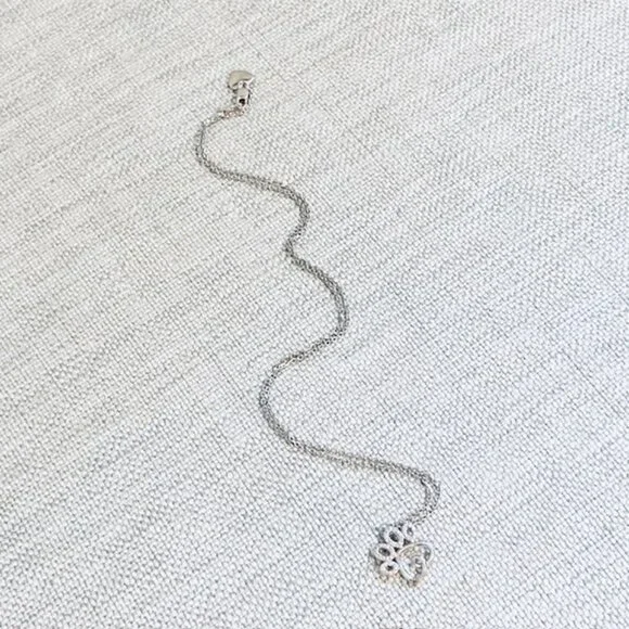 Hallmark $200 Diamond 1/10 Carat Sterling Silver 925 Paw Print